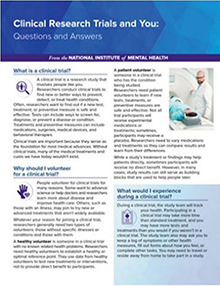 Clinical research trials free fact sheet thumbnail.